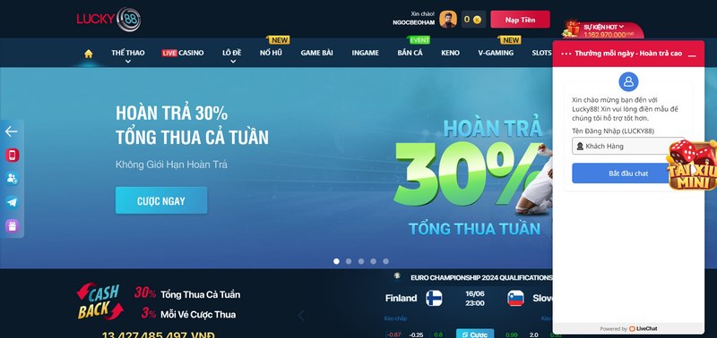Sân chơi hỗ trợ thành viên nhanh chóng và tận tình mọi lúc, mọi nơi 