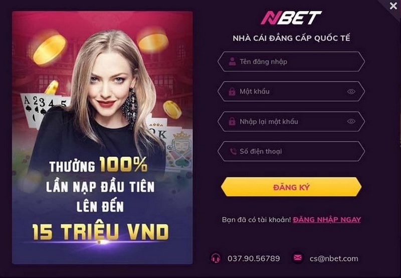 Xác nhận đăng ký NBET khi thông tin cung cấp đã hợp lệ